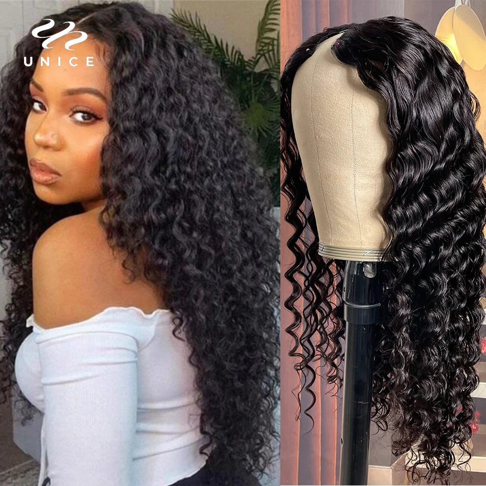 Deep Wave Glueless Wig (V Part)